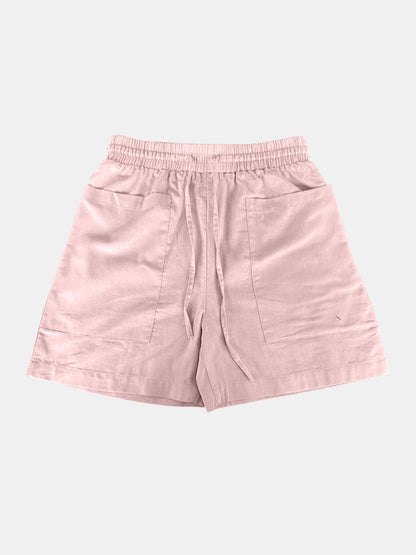 Full Size Drawstring Shorts with Pockets