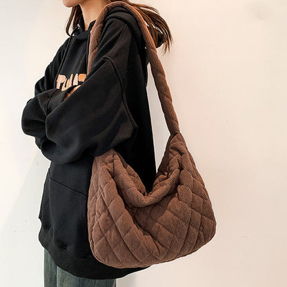 Corduroy Medium Shoulder Bag